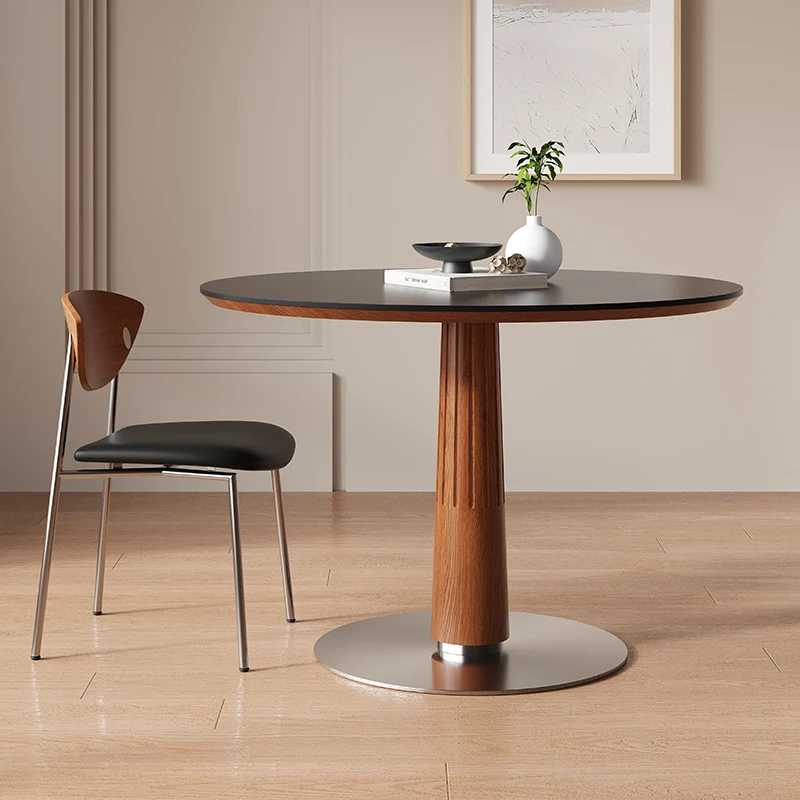 

Rock Plate Simplicity Dining Tables Meeting Coffee Kitchen Modern Dining Tables Nordic Wooden Home Furniture Linge De Table MHCZ