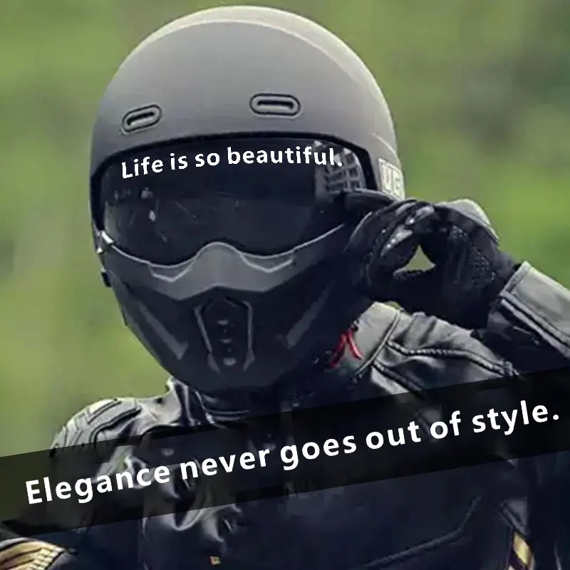 

1PC Life Is So Beautiful Motorcycle Sticker Waterproof for Motorbike Helmet Front Fairing Fuel Tank Car Window Vinyl Decal