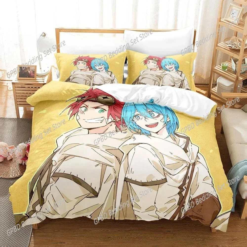 Anime Bed Sheet Sabikui Bisco 3D Bedding Set Duvet Cover Pillowcases Single Twin Full Queen King Size Home Decor Quilt Boys Gift