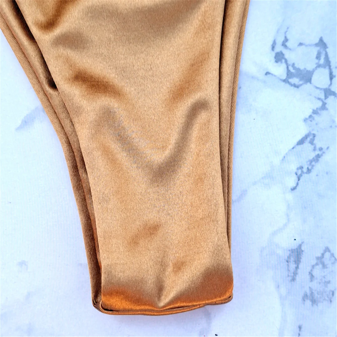 5 Farben Satin High-Leg-Cut Brasilianisches Zweiteiler-Bikini-Set Bikini Damen-Badeanzug Badebekleidung Frauen-Badebekleidung Bather Swim V4964 – Detail 34
