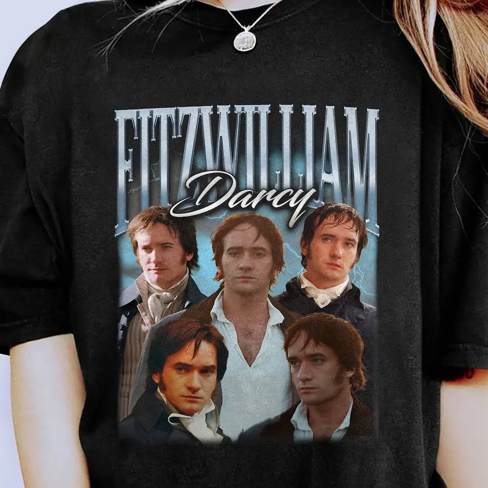 Retro Fitzwilliam Darcy T Shirt Bootleg Vintage 90S Matthew Macfadyen Pride And Prejudice