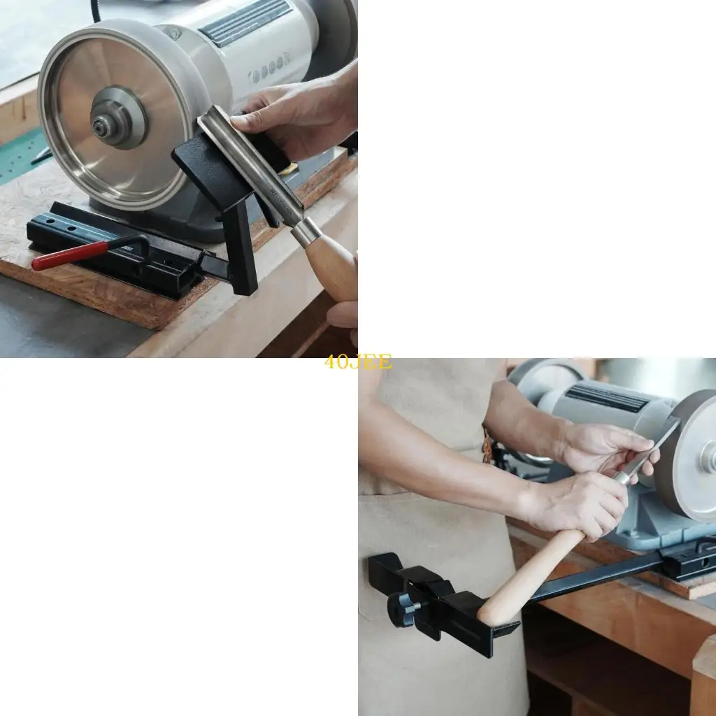 

40JE Portable Woodworking Cutter Sharpening Auxiliary Tool Cutter Sharpening Angled Cutter Sharpening Rack Rotary