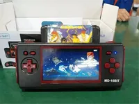 2024 NEW 4.3'' MD 16BIT HDMI TV handheld game Retro game console arcade console 2player wireless have118games support game card