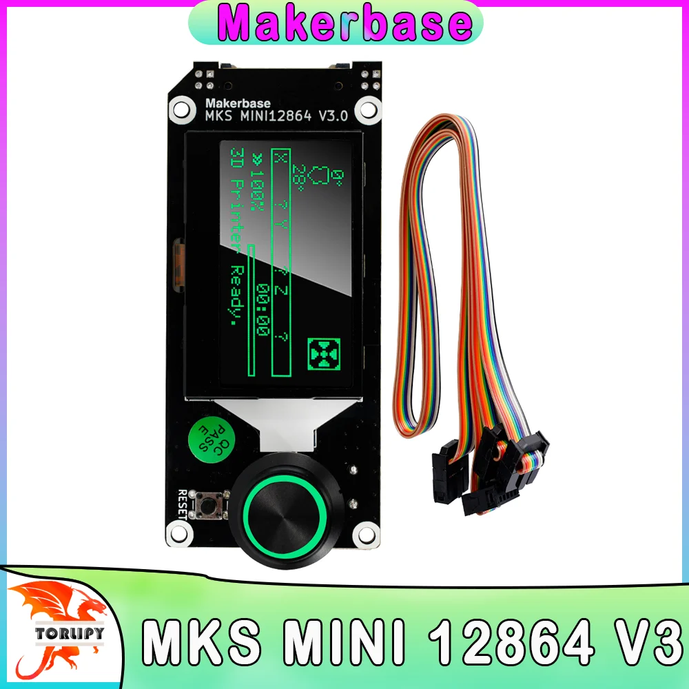 Makerbase MKS MINI12864 V3 Insert SD Card Side LCD Smart Display Screen 3D Printer Parts MKS SKR VORON mini 12864