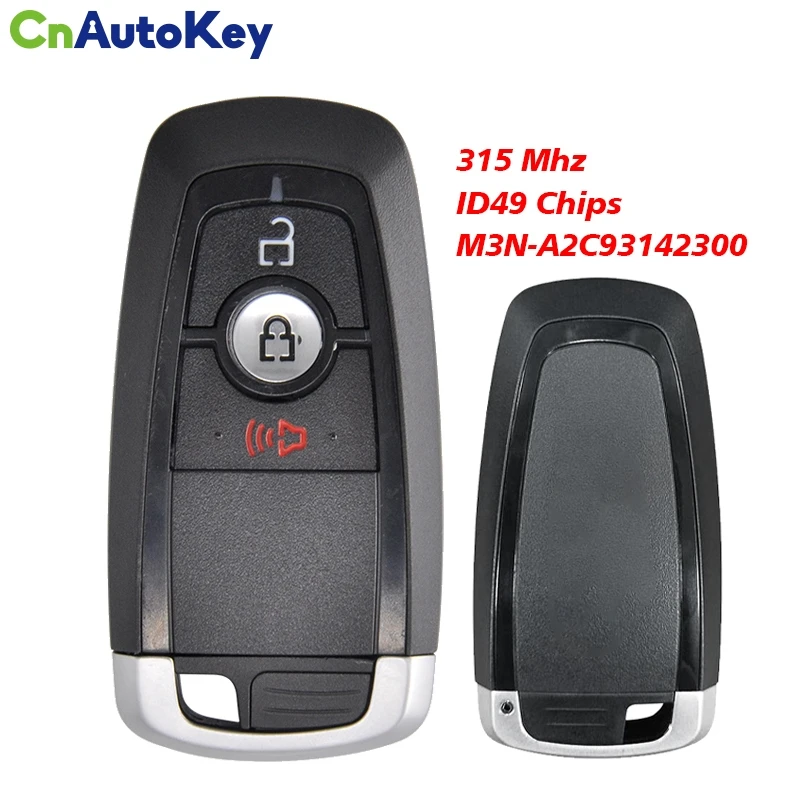 CN018080 Smart Keyless Go Remote Key 315MHz ID49 chip for Ford Fusion Edge Explorer Mustang 2017-2020 OEM Key M3N-A2C93142300