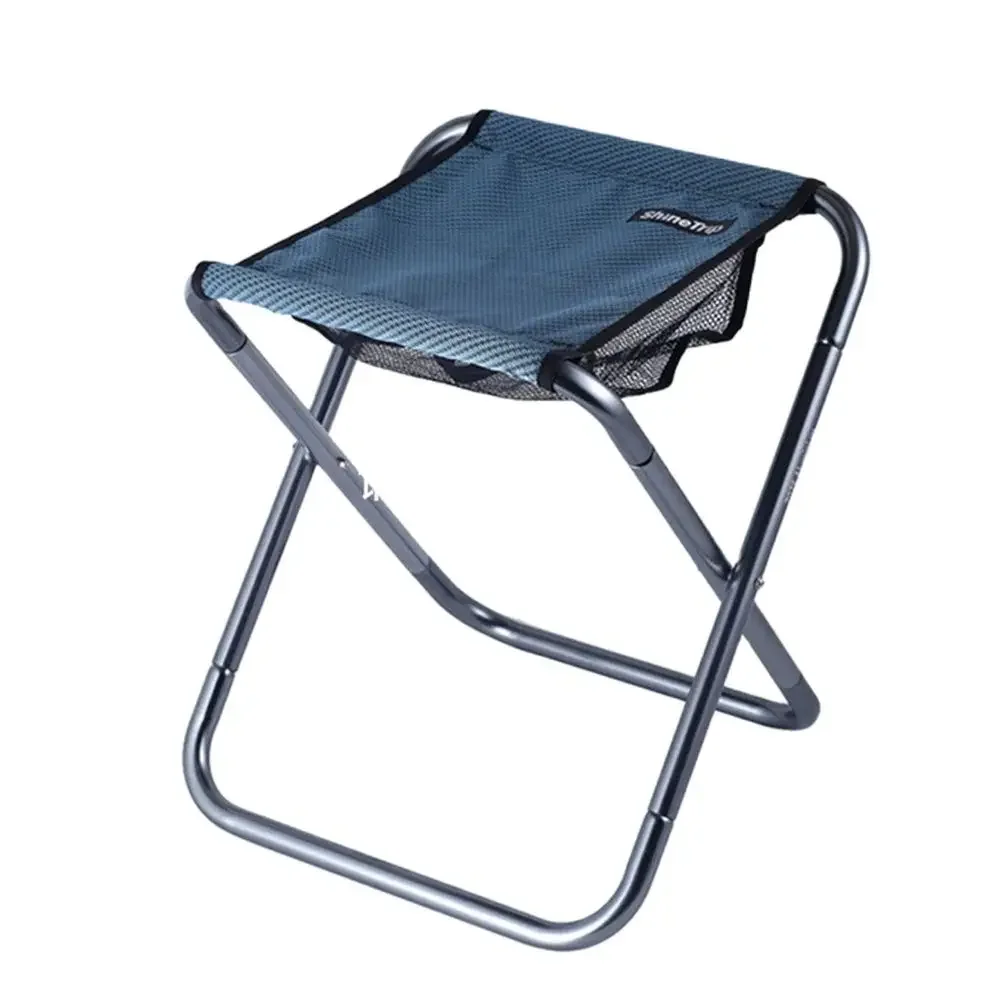 Folding Stool Camping Chair Seat for Fishing Seat Tools Aluminum Alloy Foldable Small Stool Bench Stool Outdoor Picnic Chair