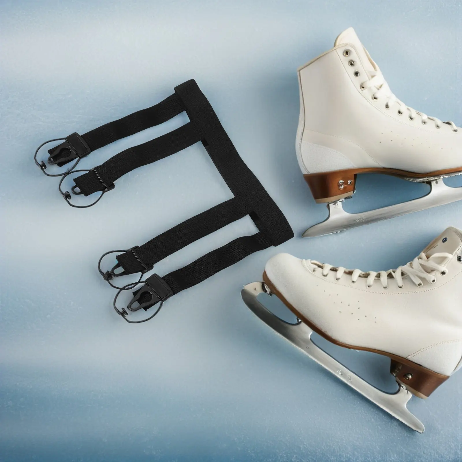 アイスホッケーガーターベルト-調節可能な弾性4ストラップ-滑り止めクリップファスナー-安全にフィットするホッケーソックスサポーター-男性-女性-ユース-xl