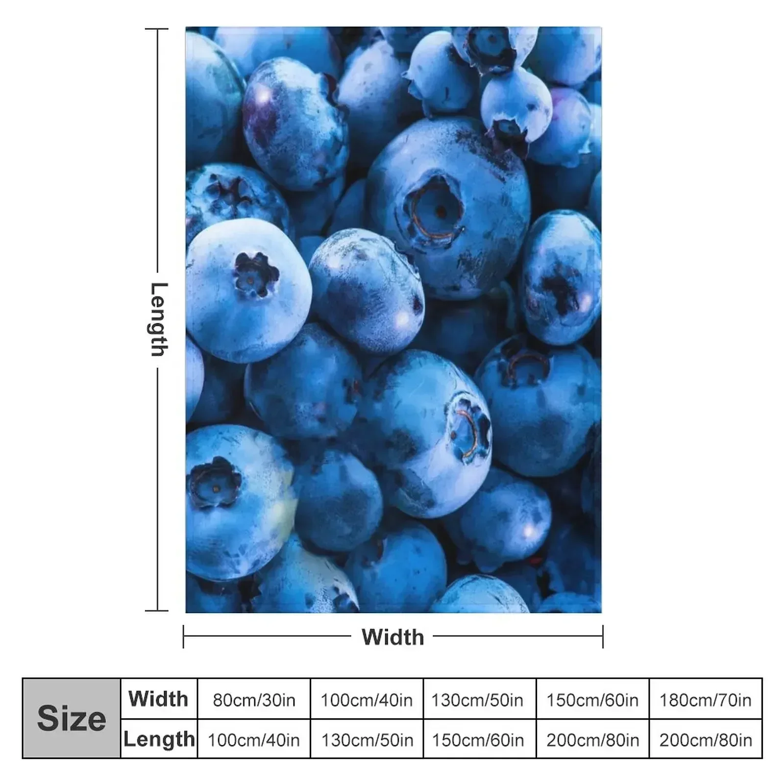 Blueberry Azure Throw Blanket funny gift Quilt warm for winter anime Blankets