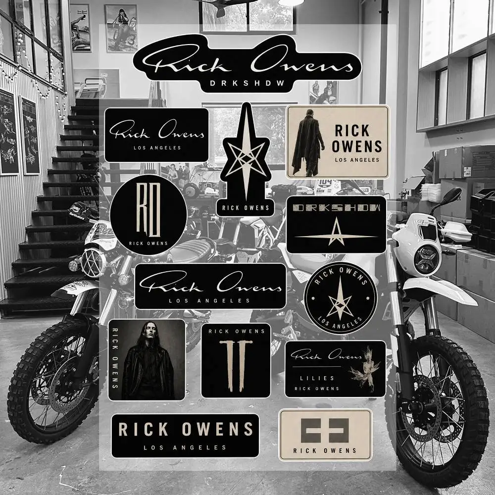R-ick O-W-eN-s Ästhetische Graffiti Wasserfeste PVC-Aufkleber für Auto Motorrad Skateboard Helm Notizbuch