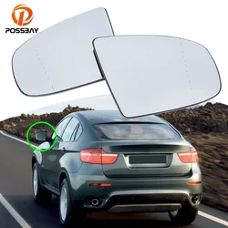 Car Side Clear Rearview Heated Mirror Glass for BMW X5 X6 Series E70 E71 E72 2007-2014 Auto Heating Accessories Exterior Parts