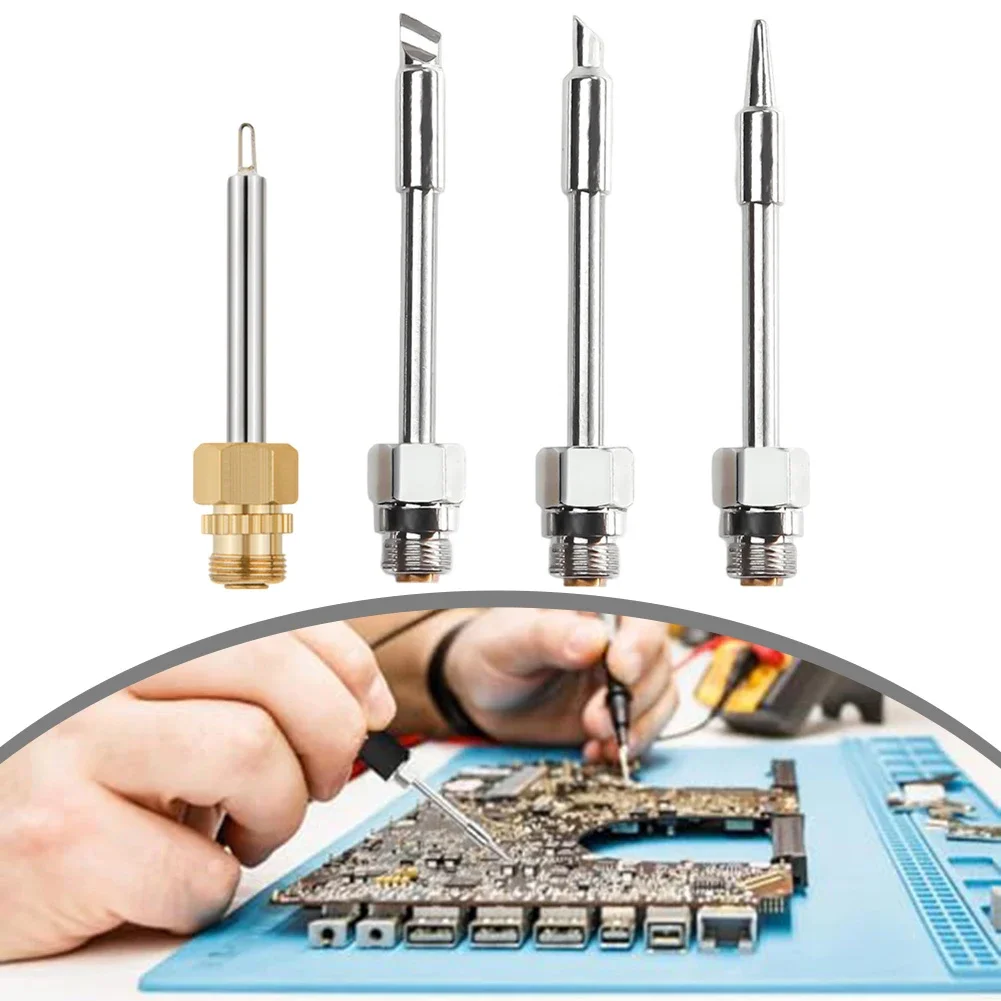 BBBBB4pcsSolderingIronTipMini Portatile USB Connect Mainframe Saldatore Punta Kit Strumento per la Riparazione di Circuiti