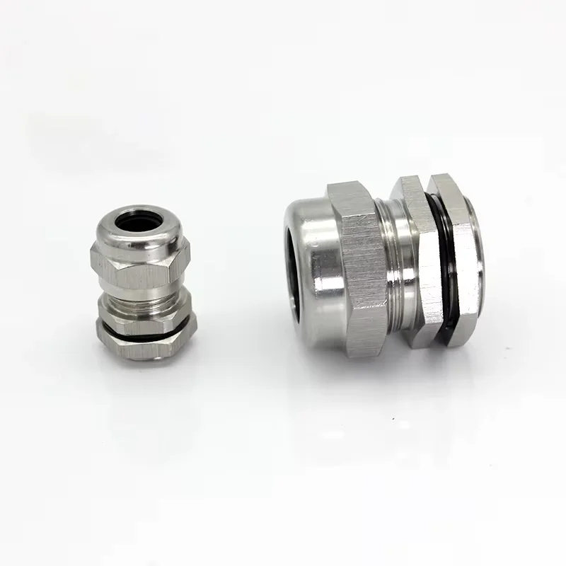 3PCS Stainless Steel 304 Cable Gland PG9 PG11 PG13.6 PG16 PG19 PG21PG29 Metal Cable Glands For 18-25mm Nick Plated Cable Joint