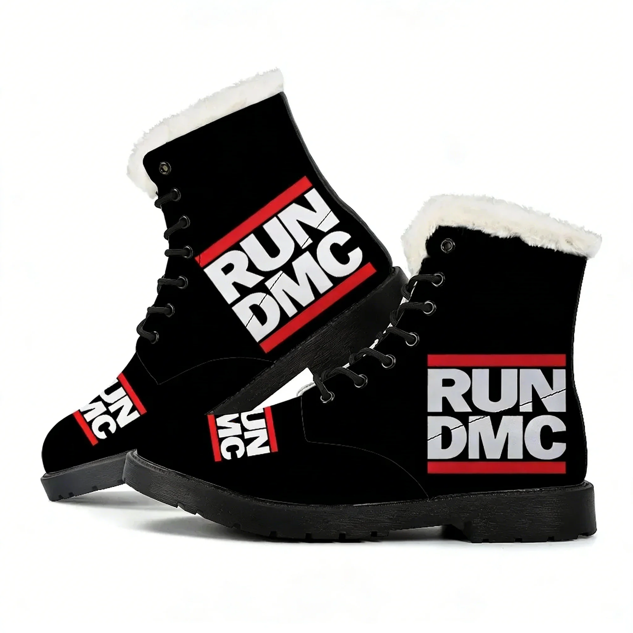 

Плюшевые ботинки Run DMC для мужчин, женщин и подростков, повседневные уличные легкие ботинки высокого качества, с индивидуальным принтом на заказ