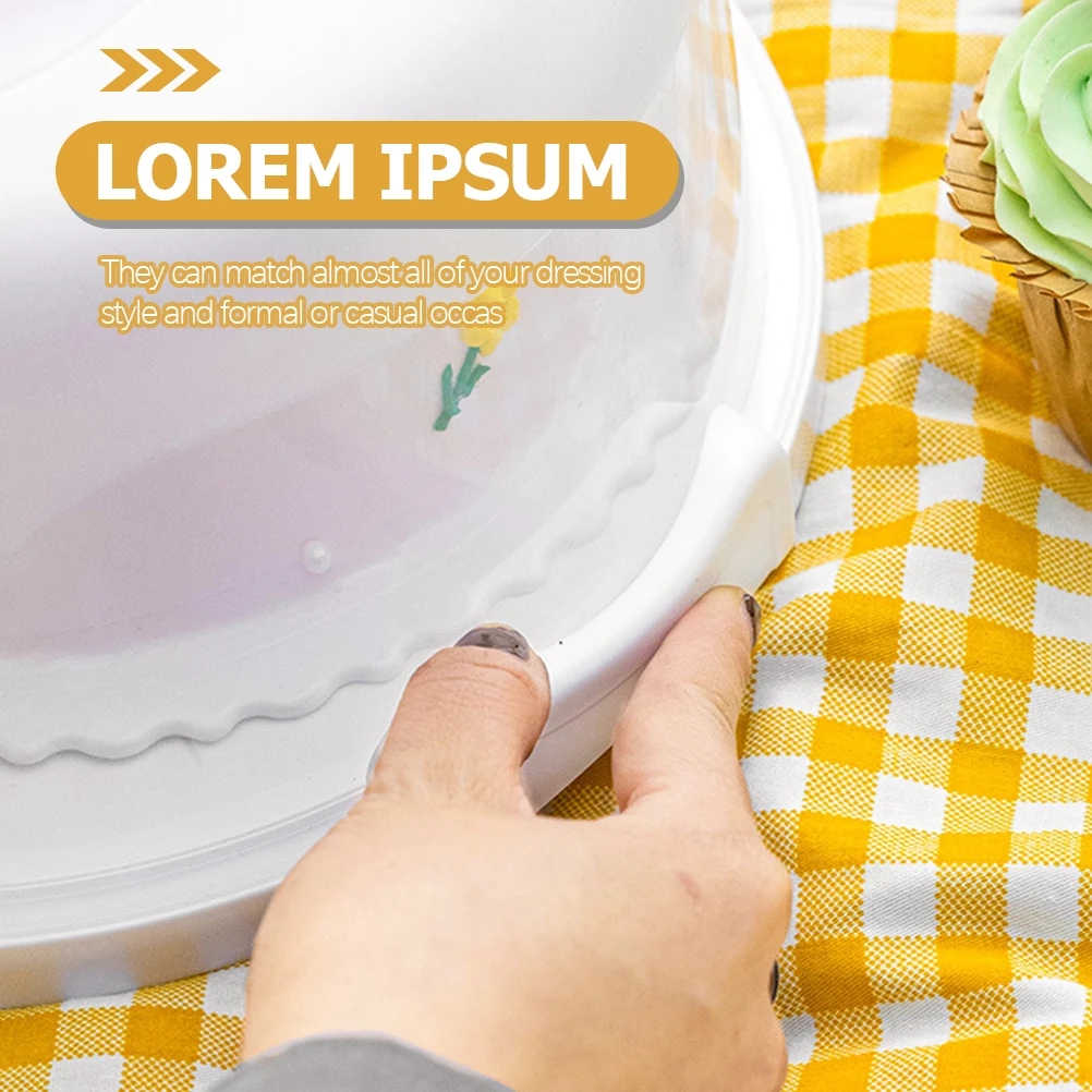 

Portable Cake Box Clear Reusable Carrier for Baking Packing Storage Easy to Clean Waterproof Oilproof Birthday Party Supplies