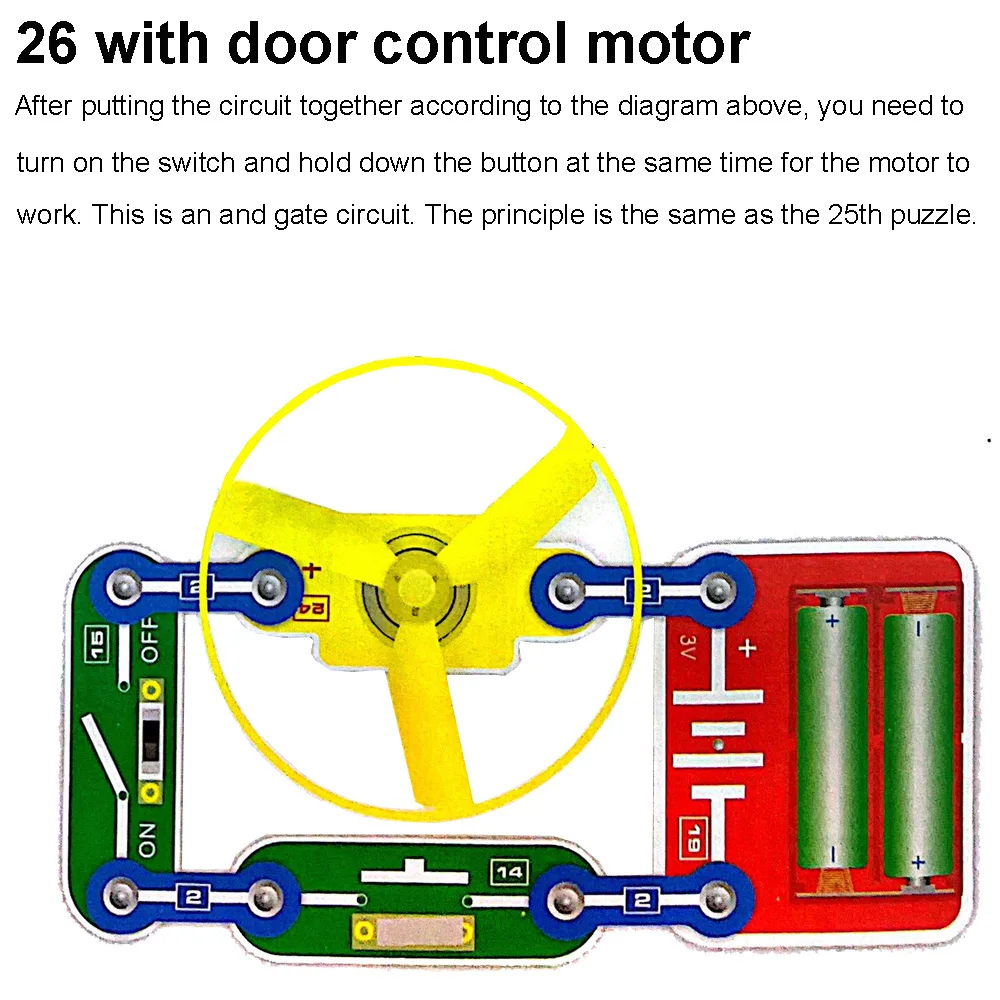Science Experiments Kits Circuits Electronic For Kids 31 Piece Circuito Electrico niños For Children STEM Toys Science Kits New