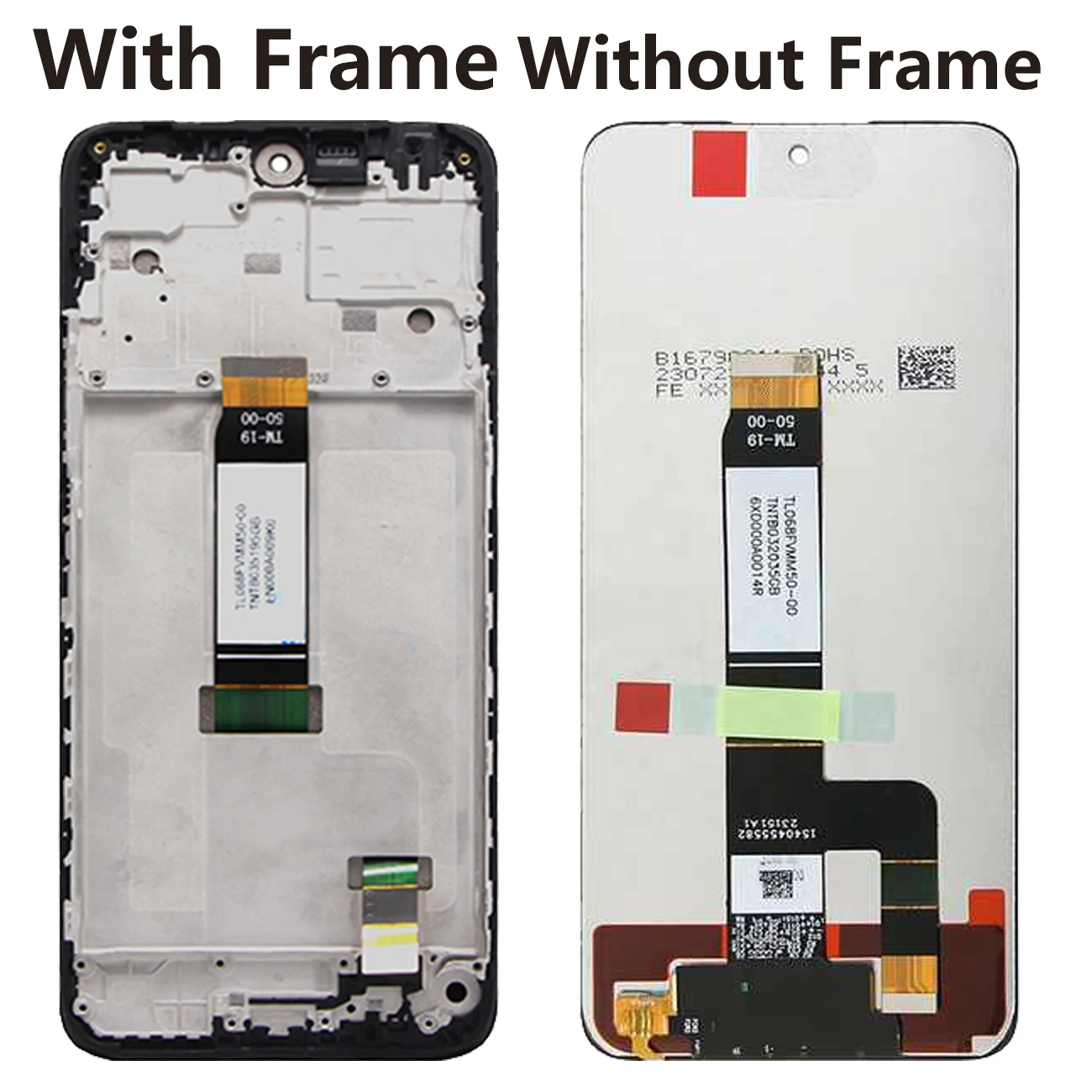 6.79\'Original Touch Screen For Xiaomi Redmi 12 Full With Frame 23053RN02A LCD Display Panel Digitizer Assembly Replacement Parts