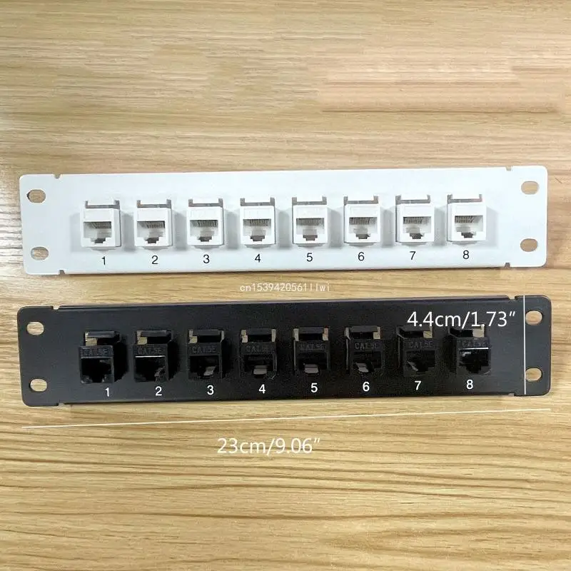 Panel conexión Ethernet 1U para montaje en pared/rack, bloque perforador para cableado CAT5e, envío directo