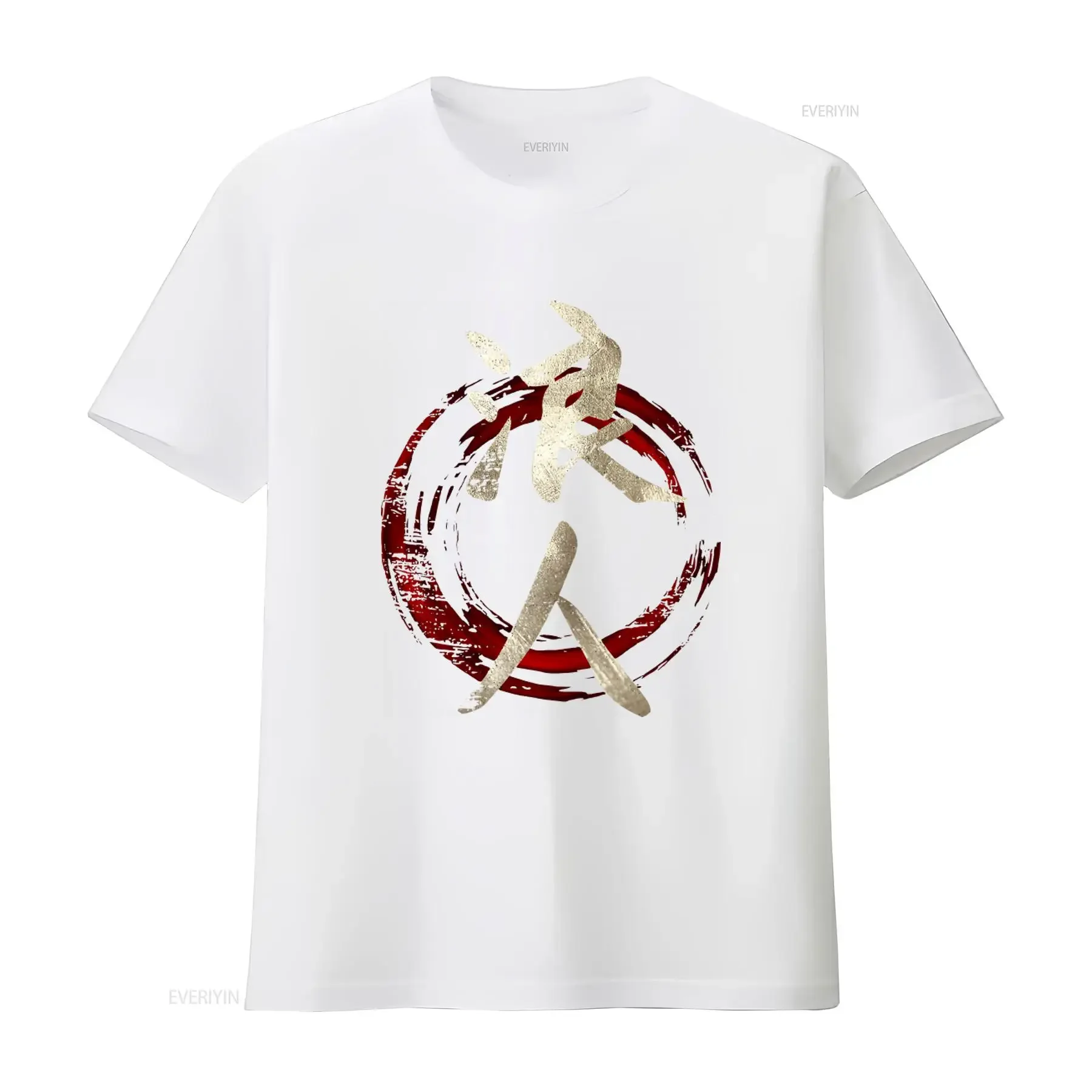 Ronin Japanese Kanji T Shirt Culture Japan Lover Masterless Samurai For Feudal Print vintage Washed Breathable streetwear - view 3