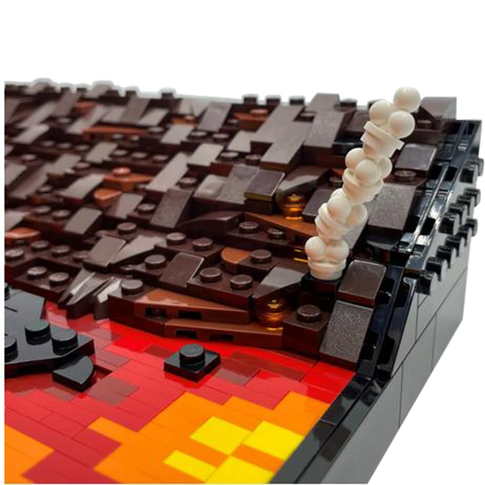 Gobricks MOC films de guerre spatial scène de combat blocs de construction Duel sur moustaches Dioramas scène modèle briques jouets pour enfants cadeaux