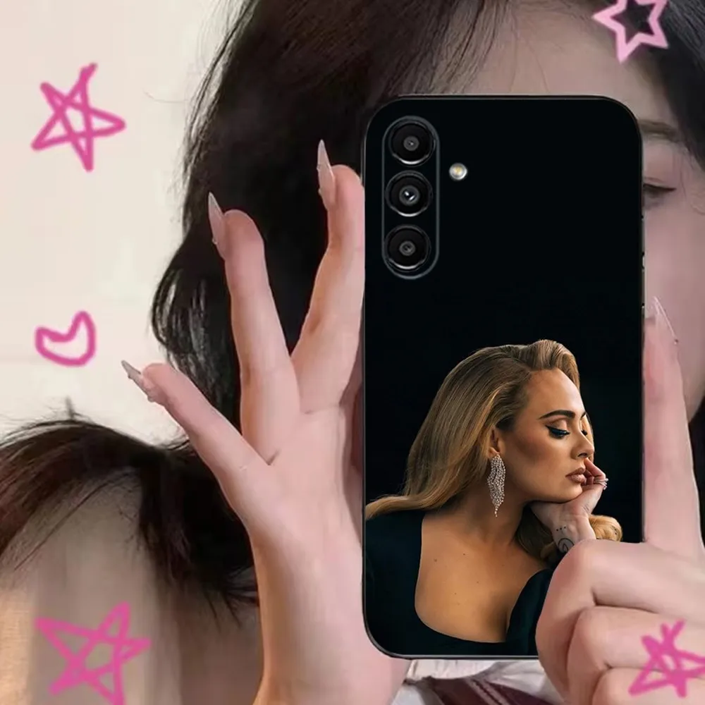 Singer Adele A- Adkins  Phone Case For Samsung S24,S21,S22,S23,S30,Ultra,S20,Plus,Fe,Lite,Note,10,9,5G Black Soft Cover