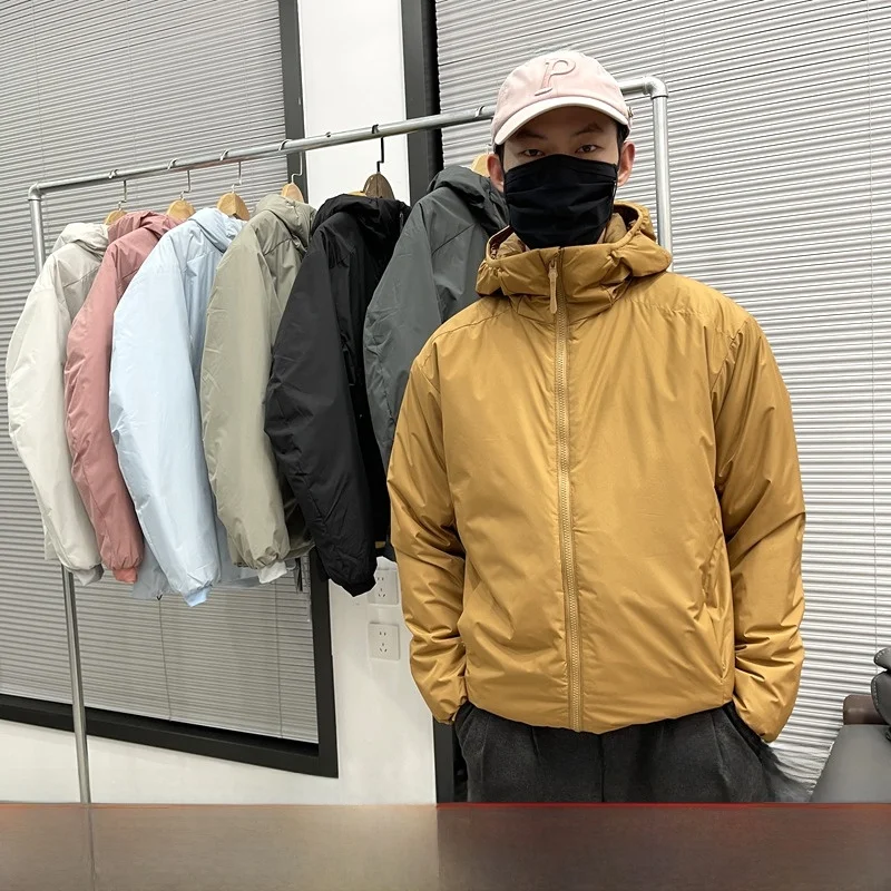 

Lighter And Warmer Tech Warm Cotton Hooded Jaet for Couples Outdoor Waterproof Fall Winter Outerwear Faion Urban Sle