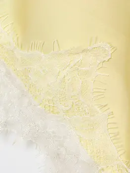 6 best sales שמלת סאטן עם קולר - №3