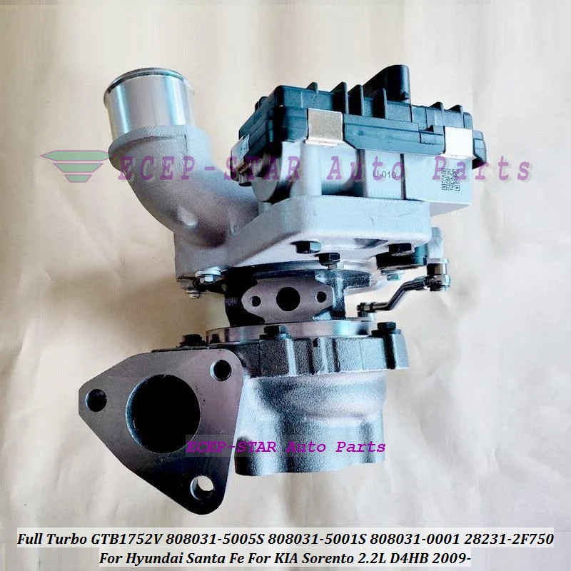 Turbo Turbocharger GTB1752VLK 808031 808031-5001S 282312F750 28231-2F750 For KIA Sorento For Hyundai Santa Fe CRDI D4HB 197HP