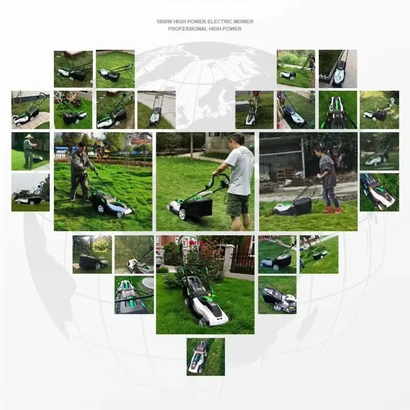 

Professional Industrial Grade Cordless Lawn Mower Folding Handle 20V Lithium Battery 32cm Cutting Width 30L Grass Box for Lawn