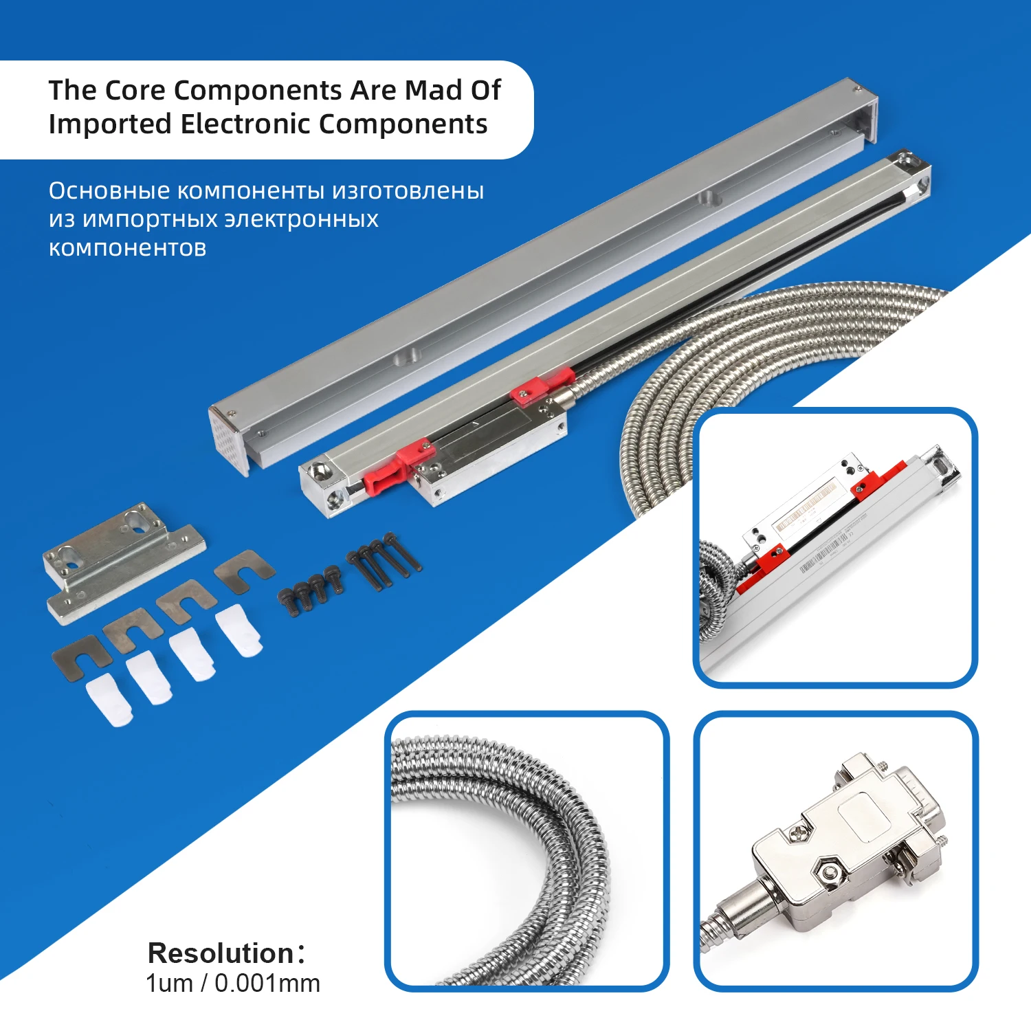 Picture 5: High Precision Linear ScaleSmall  KA-500 3 Years Warranty CNC Displacement Measuring Parts for Lathe & Milling