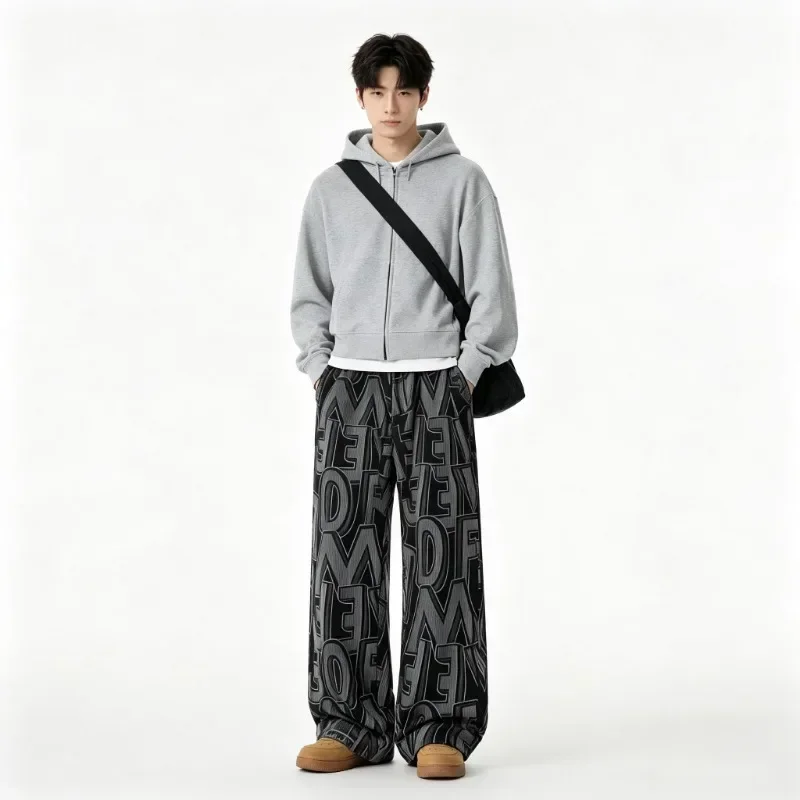 Artistic Creation Style Corduroy Casual Pants Plus Size Winter Warm Trousers Wide Leg