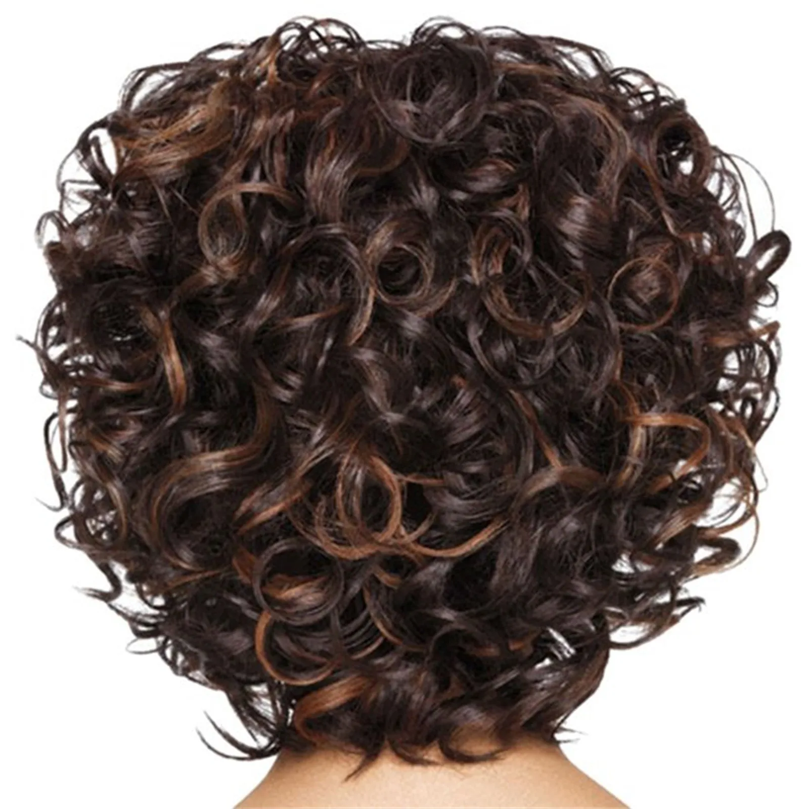 Synthetisch haar Afro-pruik Kinky krullende pruiken voor zwarte vrouwen Kort kapsel Wijnrood Ombre-pruik Donkere wortel Zacht haar Bob-pruik