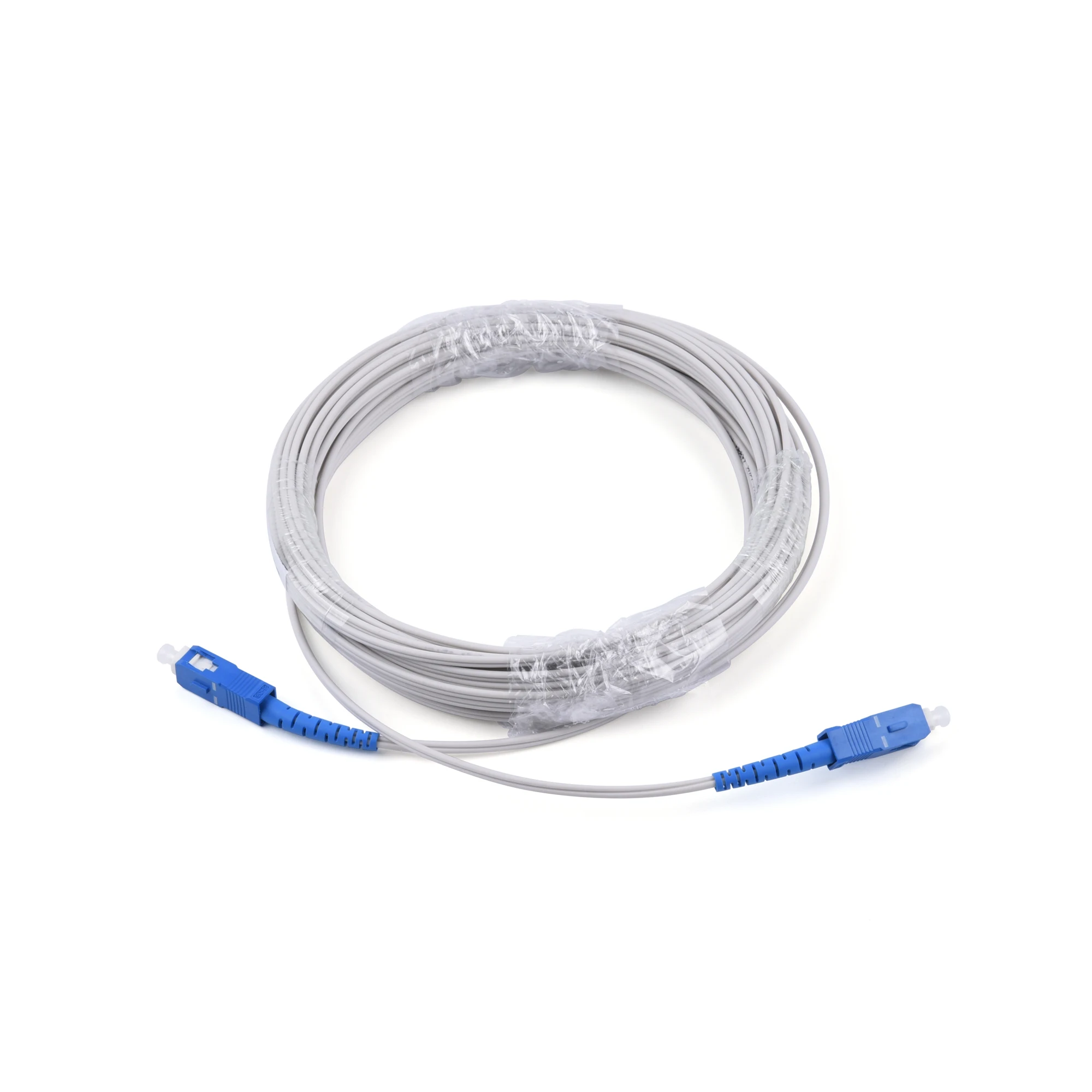 UPC SC to SC Fiber Optic Extension Cable Single-Core Single Mode Simplex Indoor Patch Cord 100M/110M/120M/150M/200M/300M Wire