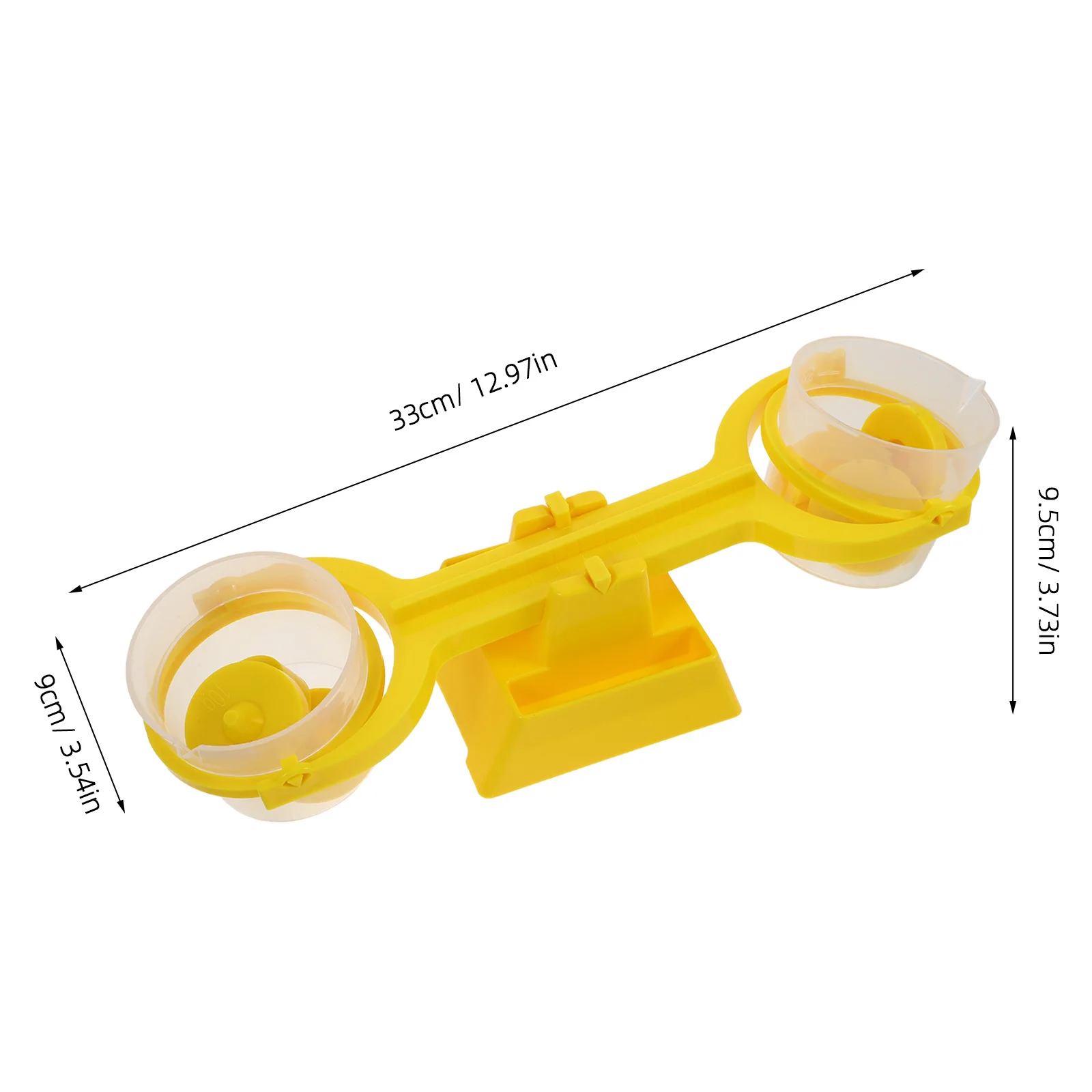 1Set Balance Scale Educational Double Pan Clear Weight Scale for Classroom Preschool Science Experiments Space Saving Nestable