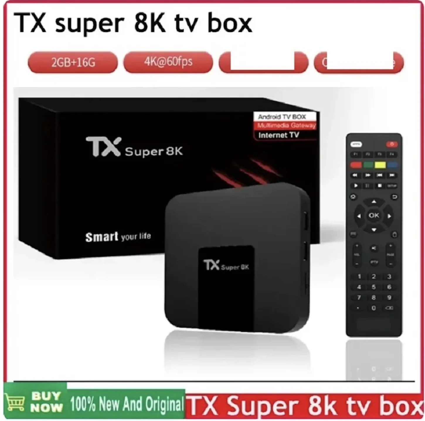 الإصدار العالمي TX Super 8K Smart Android 10 Set Top TV Box Media 2GB 16GB Wifi RK3228 مشغل الوسائط مقابل ليمون q5 solovox q8