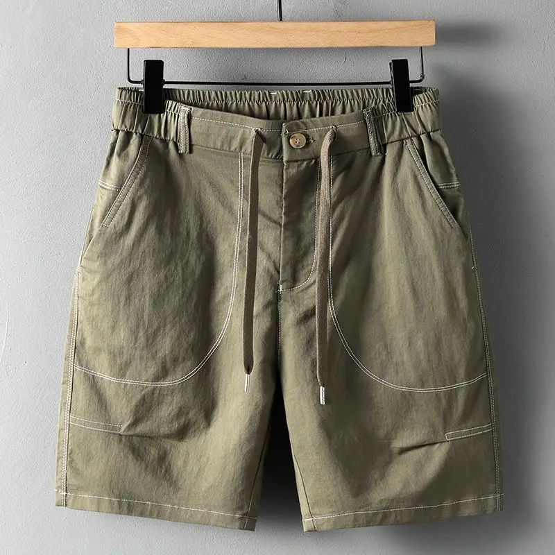 Cotton Shorts Men Casual Versatile Five-point Trendy Loose Pants in Summer