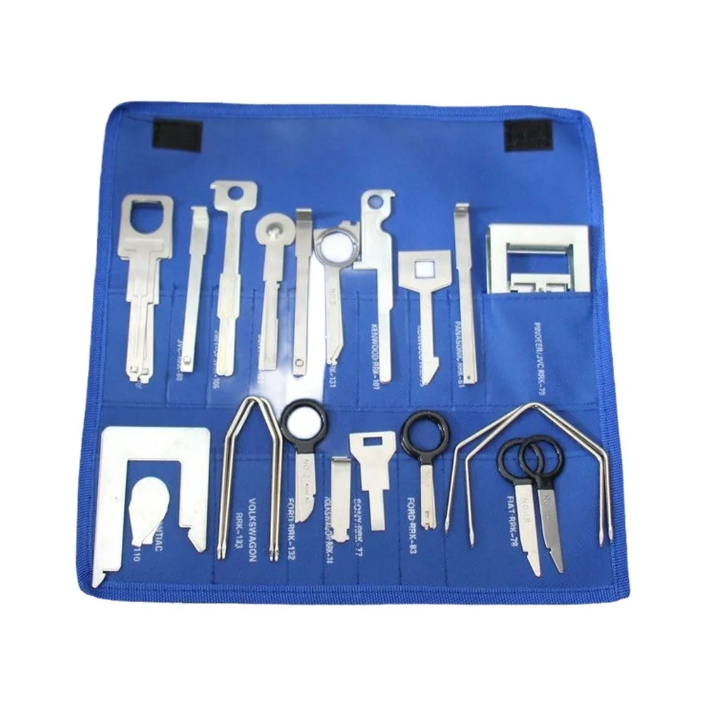 Car Audio Removal Tool Kit 38 Pieces for Removing and Installing Factory and Aftermarket Stereos in Various Vehicles