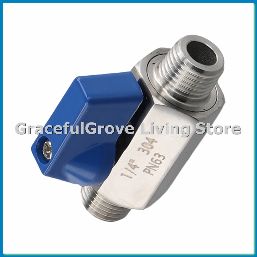 

Stainless Steel Ball Valve - 1/4 Inch NPT Thread Male Small Mini Ball Valve (1/4inch Male&Male)-ABFB