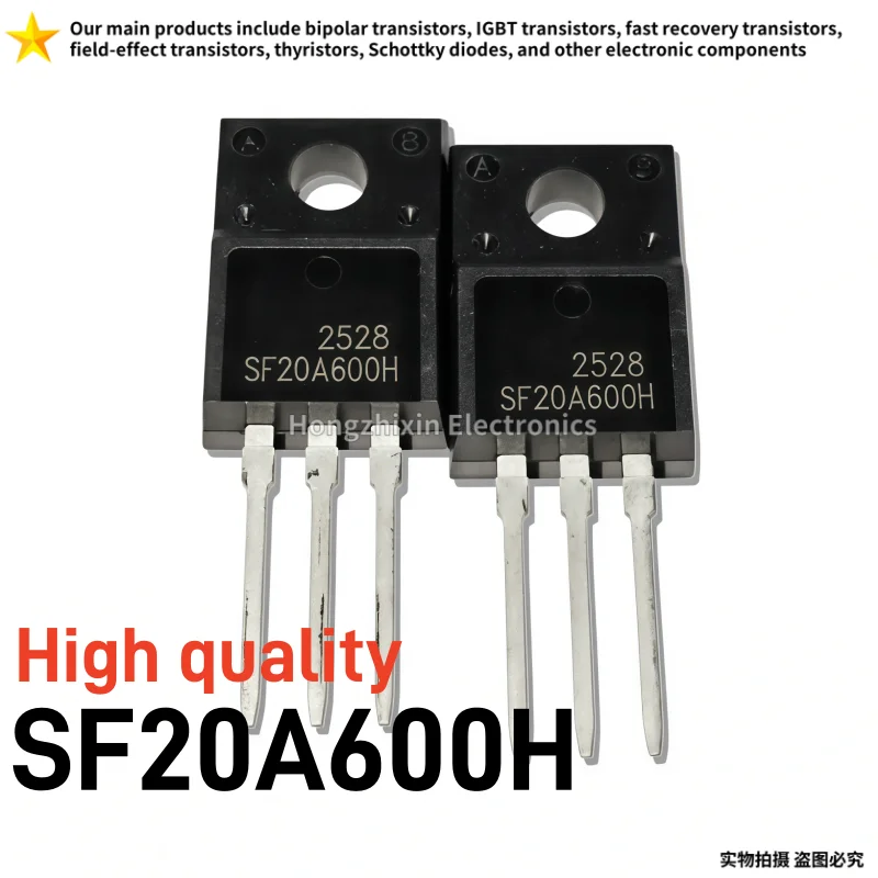 10PCS High quality SF20A300H TO-220F 20A 300V Ultrafast Recovery Diode High Voltage Power Rectifier Electronic Parts