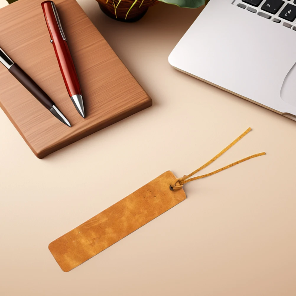 

5pcs Blank Bookmarks Soft DIY Engravable Artificial Vintage Reading Accessories Cute Marks For Students