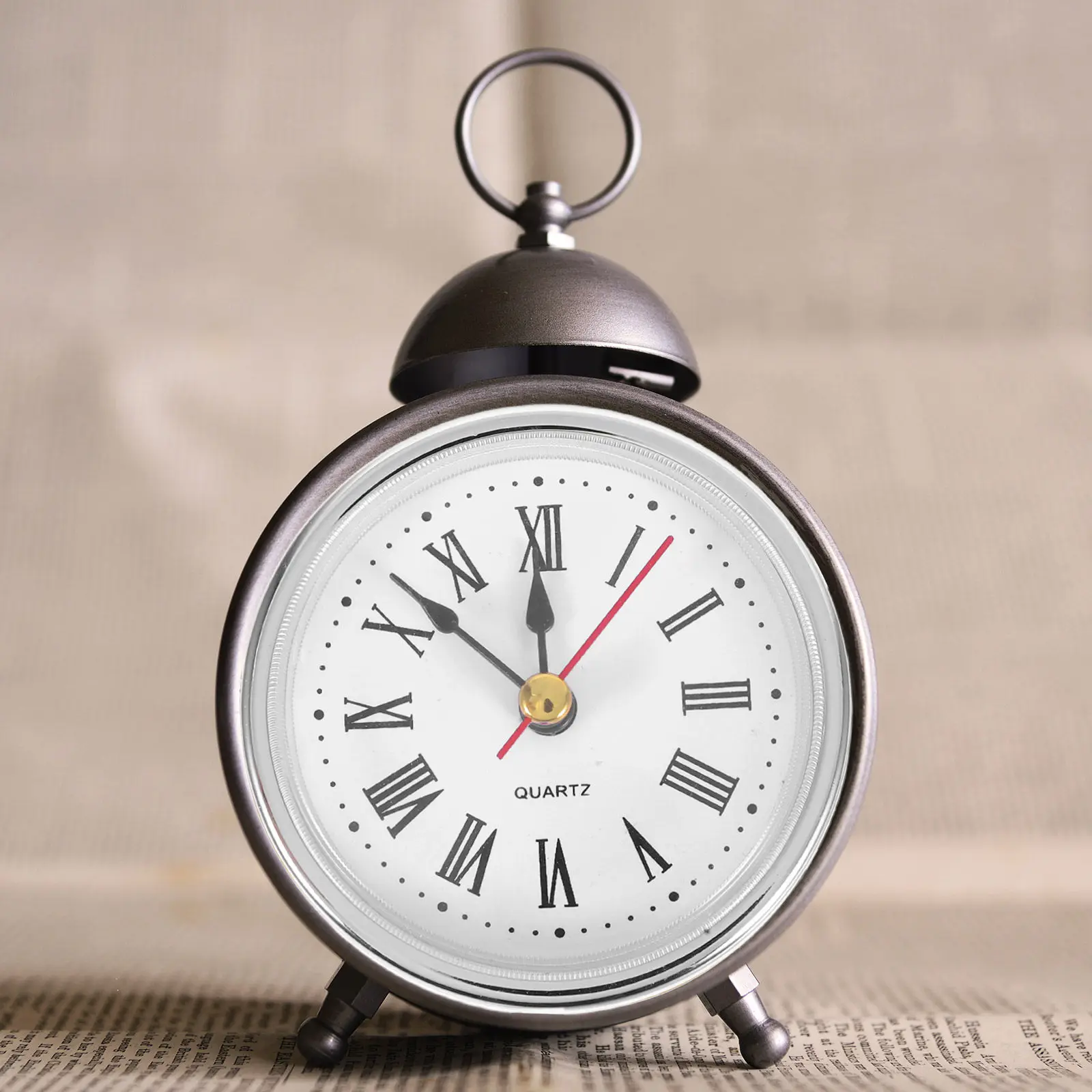 2Pcs 65Mm Round Clock Head Insert for DIY Wall Clock Making Silent Sweep Quartz Movement Roman Numeral Office Decor