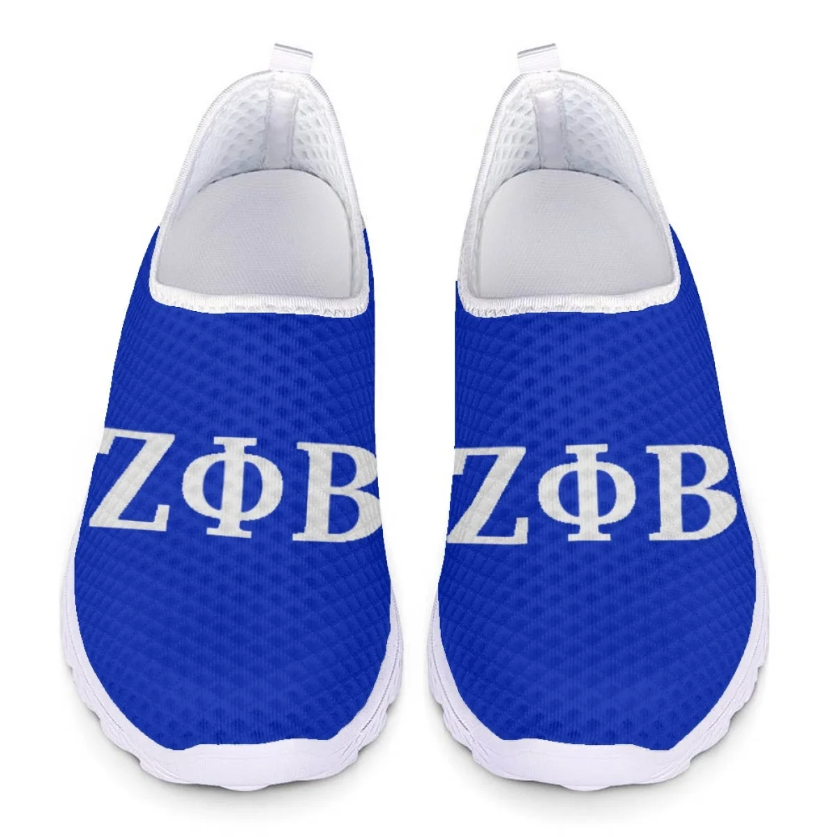 Damen Wohnungen Schuhe lässige Turnschuhe Zeta Phi Beta Muster Sommer atmungsaktive Mesh Damen Sportschuhe leicht bequem