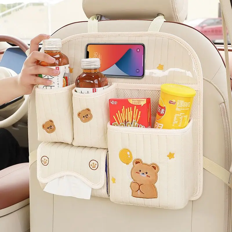 

Car Seat Back Organizer Multifunctional Storage Bag Auto Rear Seat Hanging Pouch for Car Accessories