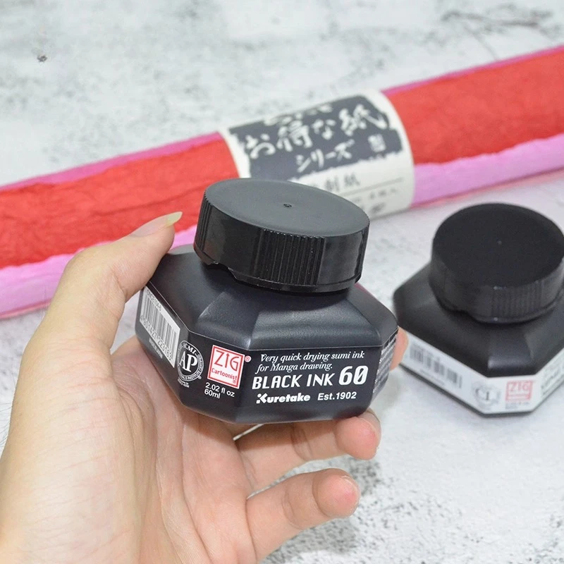 60ml Cartoon Comic Ink Quick To Dry Not Easy To Spread for Drawing Comic Line Drawing Handbooks Decorative Graffiti Art