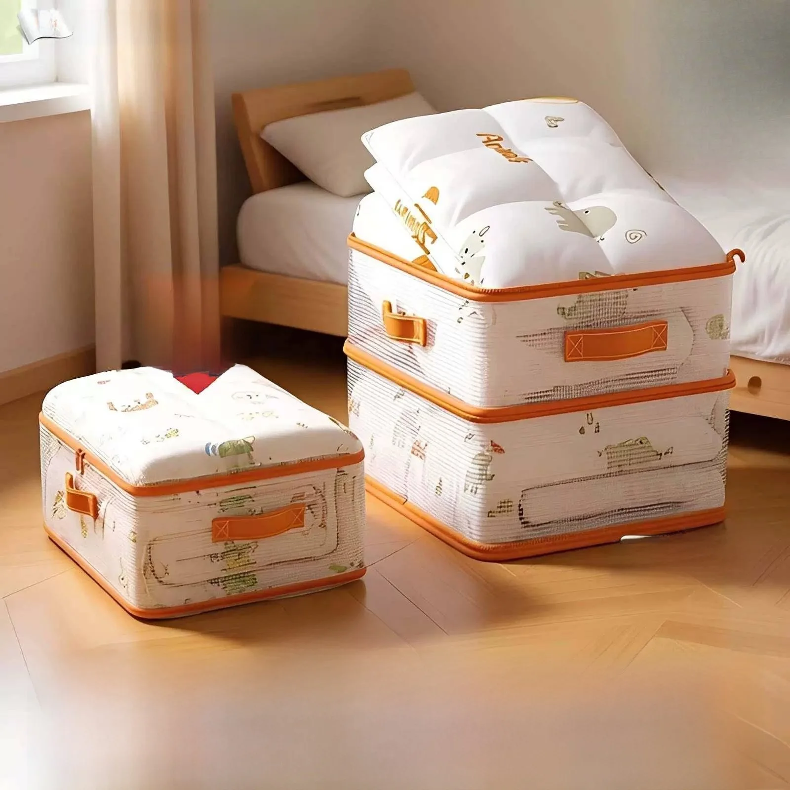 Transparent Storage Bag for Clothes And Quilts Moving Packing Compression Bag Durable Canvas Material for Storing And Organizing