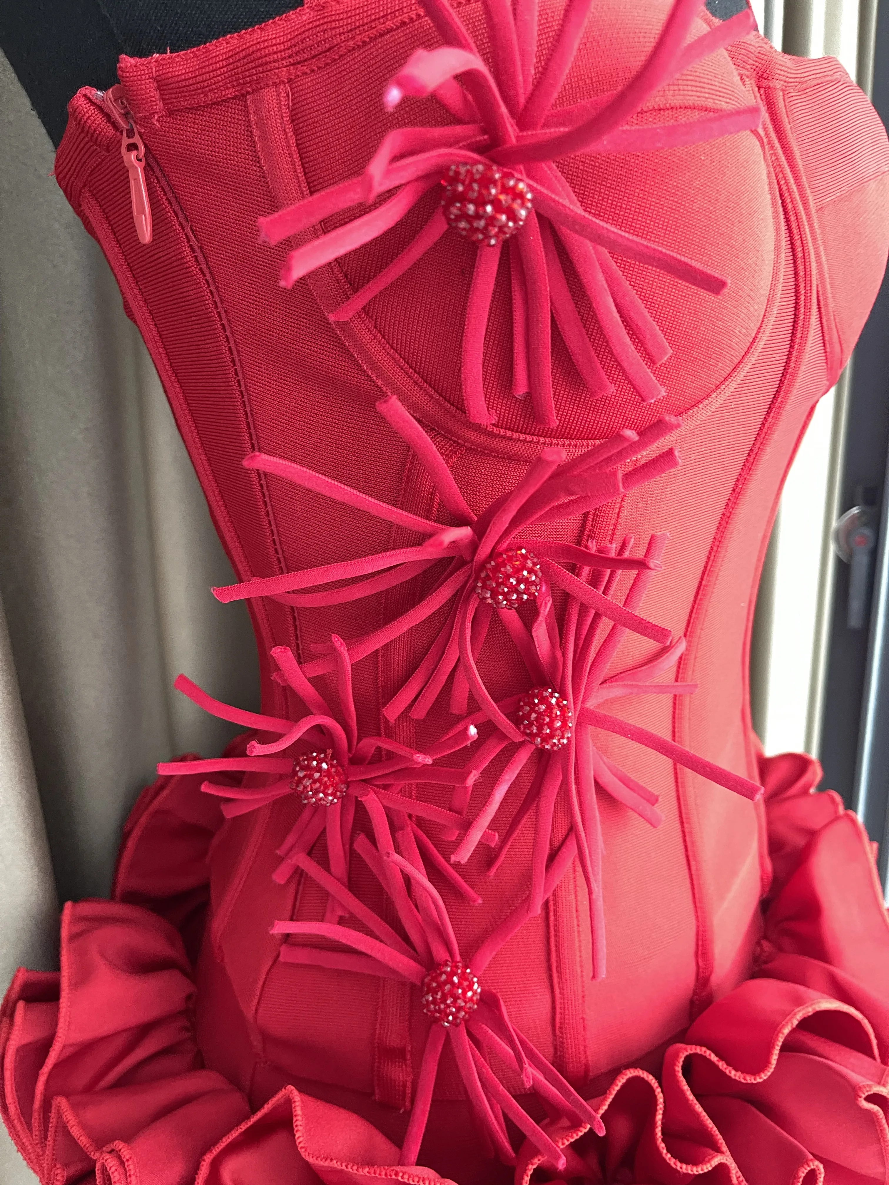 المرأة الأزهار تنورة قطعتين ضمادة مجموعة مثير الرسن الديكور مشد التنانير العليا الدانتيل متابعة الدعاوى المشاهير حفلة كوكتيل الزي #5