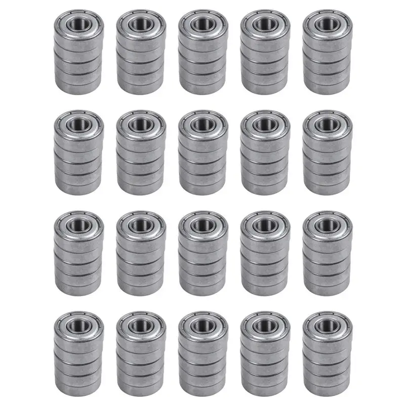 AC23-607Z 7X19X6 مللي متر مزدوجة محمية الكرات الأخدود العميق 100 قطعة