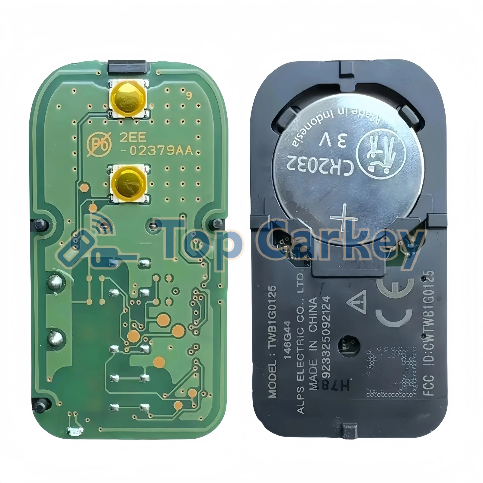 TopCarkey TWB1G0125 OEM Smart Key ID47 Chip 433MHz for Toyota Rush Wigo Agya for Daihatsu Terios Xenia - view 3