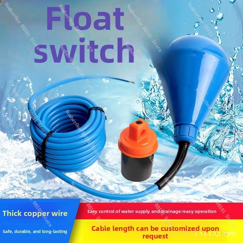 

Поплавковый выключатель ST-M15-5, ламповый, каплевидный, синий, с антикоррозийным кабелем, датчик уровня жидкости для водонапорных башен