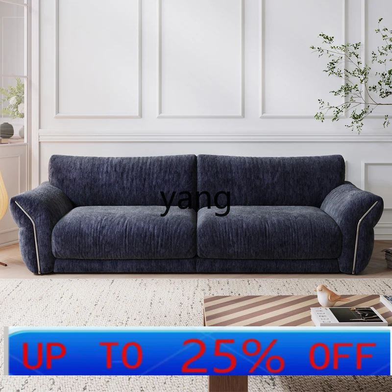 

LH modern simple living room small apartment straight three-person retro sofa