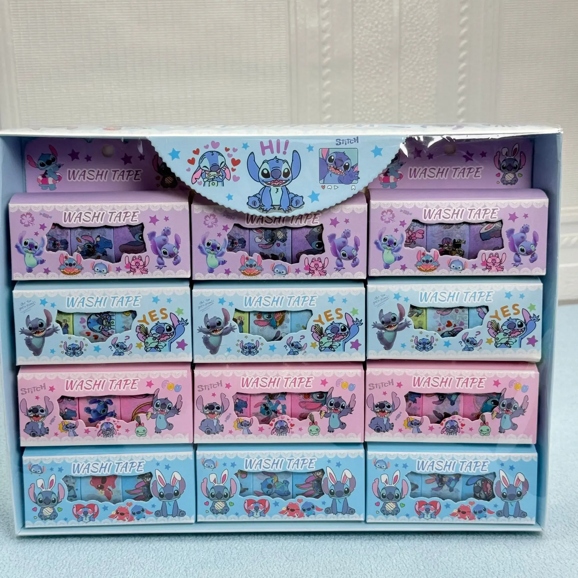 Disney Stitch Kids Stickers, Cartoon Washi Tape, Lilo & Stitch DIY Journal Decorative Stickers, Creative Stickers for Students